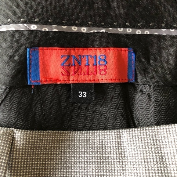 ZNTI8 Zanetti Gray Trousers Dress Slacks W33 L32 - Picture 5 of 11